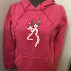 Browning pink ladies hoodie medium